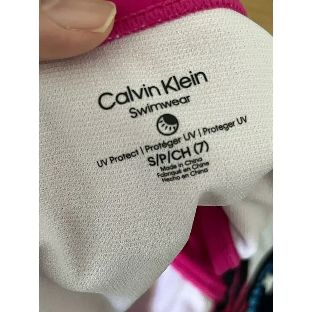 Calvin Klein Girls Bikini Set Size Small (7)